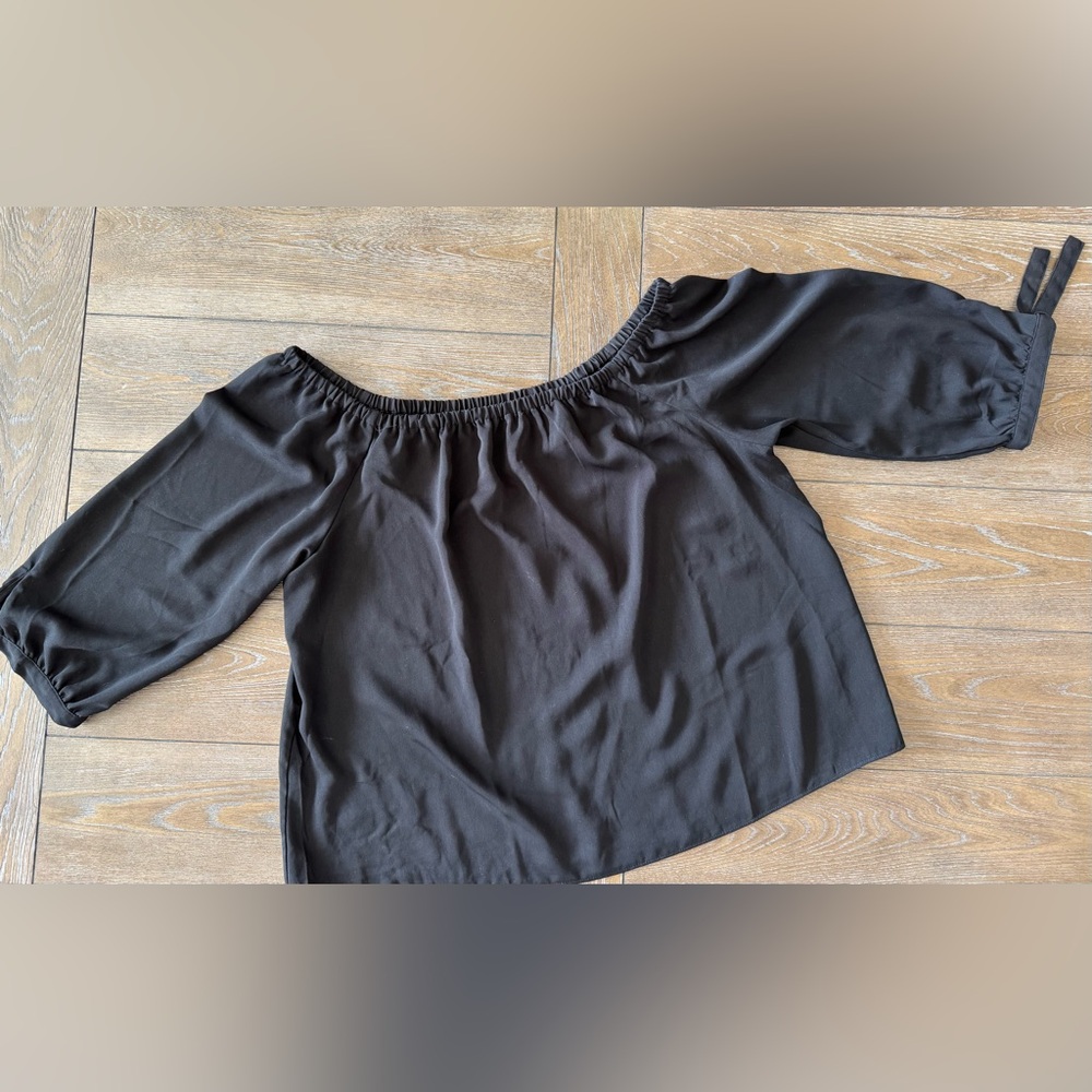 Elegant Black Off-Shoulder Top